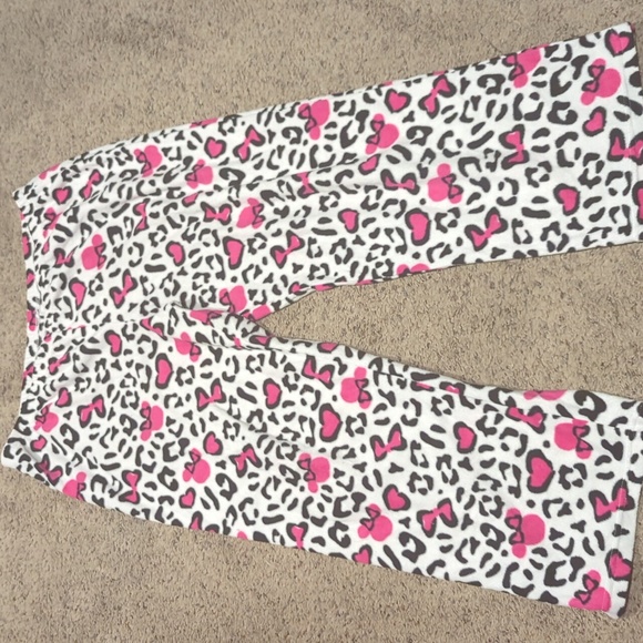 Disney Black Top with Pink and White Pajama Pants - Picture 4 of 7